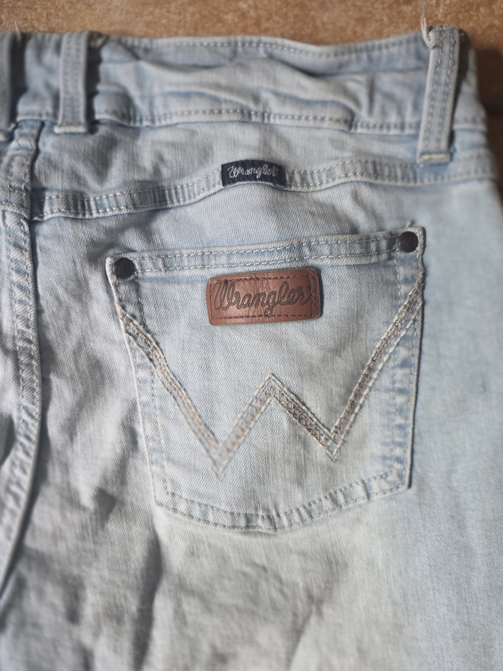 Wrangler TROUSER Light Blue - Classic Back Pocket  32x30 - Picture 3 of 4